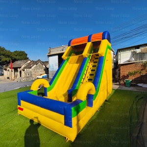 Château gonflable commercial Yuedong avec toboggan aquatique double piste et zone de saut - Product Image 2