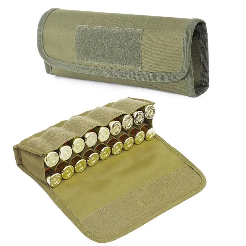 Tactical 18 Rounds Bag Molle Shell Pouch 12 Gauge Waist Bag Cartridge Holder Bag