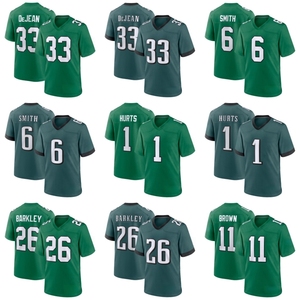 Maillot de football américain Philadelphia Eagle brodé en gros # 26 Saquon Barkley # 33 Cooper DeJean # 1 maillot de Jalen Hurts - Product Image 1