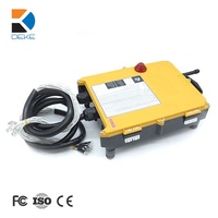 Télécommande de grue sans fil RF en plastique à 16 canaux F21-16D avec interrupteur, étanche IP65, 20-500V, portée de 100m