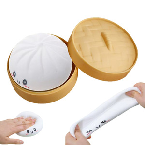 Simulation Decompression Barbecue Buns Soft Toy Hand Pinching Fun Bun <b>Squishy</b> Model Slow Rebound Maltose - Product Image 4