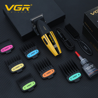 Tondeuse à Cheveux Professionnelle Rechargeable VGR V-285 Métal Haute Vitesse 9000 tr/min pour Salon et Barbe, pour Hommes