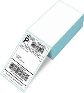 Etiquetas de Endereço Térmicas Fanfold 4x6 para Impressão, Etiquetas de Embalagem e Envio, Rolo de Adesivos - Product Image 2