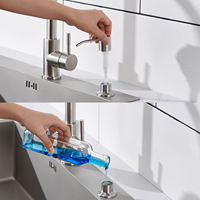 Distributeur de savon liquide pour évier de cuisine 350ml/distributeur de désinfectant pour les mains en plastique ABS 304