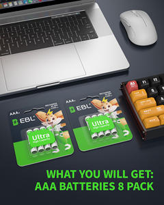 Baterías Recargables EBL de Alta Calidad, 1100mAh NI-MH, 1.2V, Paquete de Baterías NiMh - Product Image 6