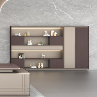Set Scrivania e Sedia Direzionale in MDF di Lusso Leggero OEM, Arredamento Ufficio Ergonomico all'Ingrosso