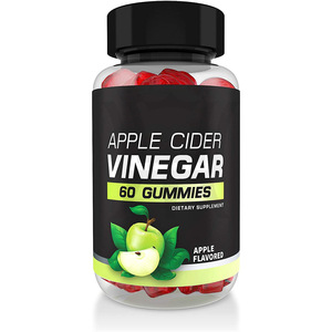 Bonbons au <span class=keywords><strong>vinaigre</strong></span> de cidre de pomme favorisant la digestion, sans sucre ajouté, 100% naturels, saveur pomme, service d'approvisionnement direct usine, NON OGM - Product Image 1