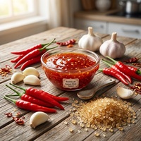 Sauce chili douce halal en vrac, 5 litres, ingrédient alimentaire commercial, condiment thaïlandais authentique, fournisseur
