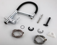 Robinet de cuisine 3 voies HuSheng avec purificateur d'eau potable, mitigeur chaud/froid multifonctionnel 3 en 1 pour évier de cuisine