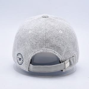 Casquette de baseball en tissu éponge gris brodé 3d Casquette de baseball Gorras à bord incurvé personnalisée - Product Image 5