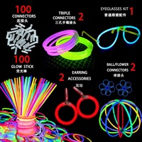 Bâtons lumineux jetables en gros, 100 bracelets de fête, bâtons lumineux chimiques pour concerts et événements, logo personnalisé disponible