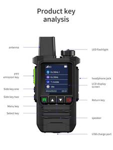 K6 4G LTE Interphone de localisation GPS mondial 5000km <span class=keywords><strong>Distance</strong></span> illimitée Appel unique et de groupe Satellite Téléphone mobile Talkie-walkie Movil - Product Image 6