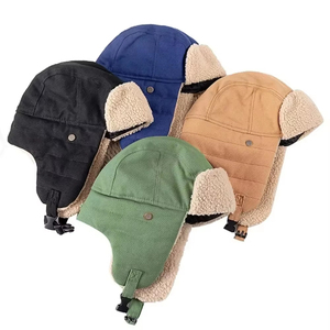 Nouvelle casquette d'hiver tendance Ushanka coupe-vent avec protège-<span class=keywords><strong>oreilles</strong></span> style pilote - Product Image 5