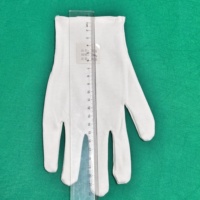 Gants de sécurité industriels en coton blanc, résistants à la chaleur, texture lisse, taille et logo personnalisables pour diverses tâches