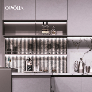 OPPOLIA Cuisine modulaire <span class=keywords><strong>de</strong></span> luxe sur mesure en bois E0, ensemble <span class=keywords><strong>de</strong></span> rénovation <span class=keywords><strong>de</strong></span> la maison, évier <span class=keywords><strong>de</strong></span> rangement, armoires <span class=keywords><strong>de</strong></span> cuisine modernes, prêt à assembler - Product Image 3