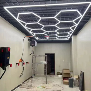 Lampe décorative moderne hexagonale à LED pour <span class=keywords><strong>garage</strong></span>, salon de coiffure, atelier <span class=keywords><strong>automobile</strong></span> - Meilleure vente - Product Image 3