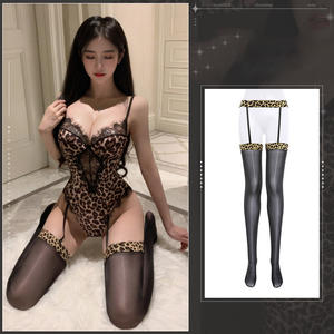 Ensemble de body en dentelle à imprimé léopard sexy avec boutons cachés et entrejambe ouvert, lingerie tentante, produits haut de gamme pour femmes adultes - Product Image 6