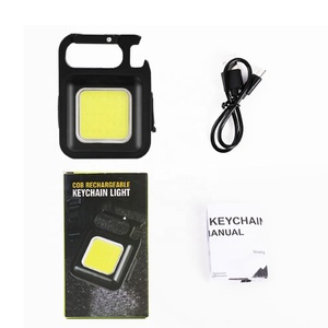 Xách Tay Túi 800Lumens Keychain Mini Đèn Pin Gấp Khung Nam Châm Mở Chai Làm Việc Ánh Sáng COB Cắm Trại Đèn - Product Image 1