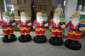 <b>Christmas</b> Decorations Large <b>Christmas</b> Resin Glass Steel Decoration Ornaments Custom Size Sculpture <b>Santa</b> Claus - Product Image 6