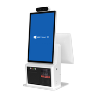 Système de point de vente tout-en-un à écran tactile de 15.6 pouces Imprimante intégrée de caisse enregistreuse électronique Windows pour la gestion de bureau de restaurant