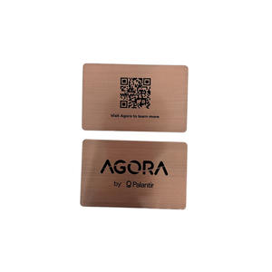 Biglietto <span class=keywords><strong>da</strong></span> visita di lusso in metallo bronzo con stampa personalizzata con codice QR e <span class=keywords><strong>numero</strong></span> di serie - Product Image 3