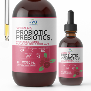 Gocce Probiotiche per Orecchie Jianweite con Mirtillo Rosso e Trifoglio Rosso per <span class=keywords><strong>la</strong></span> Salute Intestinale e il Supporto Digestivo, Flacone da 60ml - Product Image 1