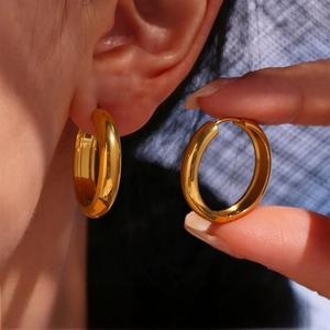 Серьги-кольца из нержавеющей стали - Product Image 2