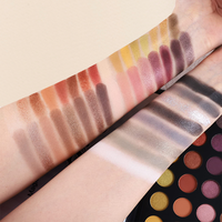 Palette de fards à paupières mats et scintillants hautement pigmentés, longue tenue, pour les yeux bleus, marque privée, faible MOQ