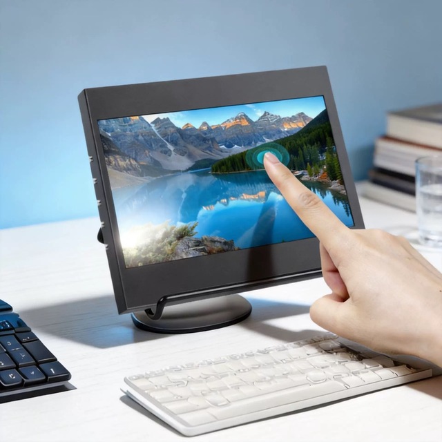Factory Sale Portable 7-Inch Touchscreen Monitor USB LCD USB Powered Capacitive Touch HD-MI VGA Aluminum Alloy IPS for HDMI VGA