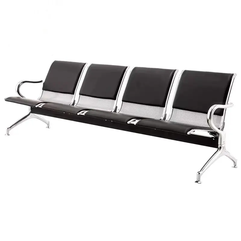 Stahl bank Sitz gelegenheiten Öffentliche 4-Sitzer Airport Gang Wartes tühle Warte bereich Stühle Multi Seat Link Chair