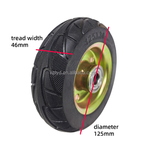 Werks-Direkt vertrieb <span class=keywords><strong>5</strong></span> Zoll mittlere Gummi rollen mattes Anti-Rutsch-Verfahren, geeignet für Werkzeug wagen, Wagen - Product Image 5