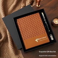 Carnet à carreaux vintage A5, coffret cadeau agenda professionnel, logo personnalisable, bloc-notes en papier Dowling, papeterie de bureau