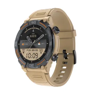 1.39 인치 라운드 스크린 MG02 Smartwatch 방수 심박수 모니터 남성 스포츠 GPS 스마트 시계 위치 추적 안드로이드 iOS