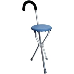 Hongxiang Stainless Steel Cane Stool 85cm Folding <b>Chair</b> For <b>Elderly</b> Mobility Aid - Product Image 3