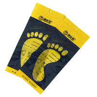 Sac d'emballage personnalisé pour semelles de chaussures avec fermeture éclair et trou de suspension, fenêtre transparente, sac d'emballage en plastique pour semelles, directement de l'usine