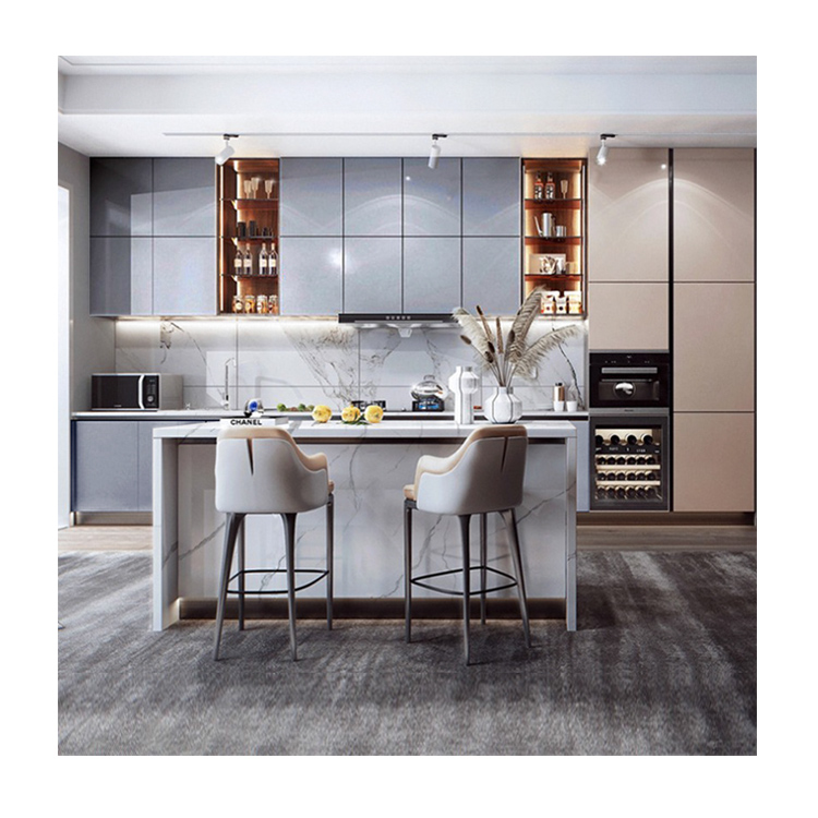 Итальянская легкая Роскошная мраморная плита, барные столы can zhuo tai, открытая кухня для гостиной