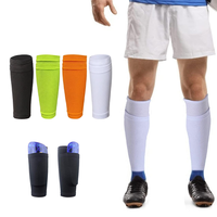 Manchons de compression respirants en maille élastique pour mollets de football, protège-tibias sportifs, chaussettes de soutien pour mollets de football et course à pied