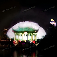 Pantalla de Agua Holográfica Flotante 7D para Proyección de Películas, Fuente Danzante, Espectáculo de Luces Láser para Eventos y Atracciones
