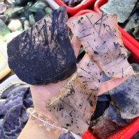 Penjualan Panas Batu Lapis Lazuli Alami Bentuk Hati, Batu Palm Tourmaline Hitam, Batu Palm Irisan Kuarsa, Tongkat Bulan Amethyst Impian, Hadiah