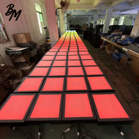 Pista de Baile LED Interactiva Magnética de 50x50, Antideslizante, IP65, Alfombra de Hadas para Pasillos con Software de Activación