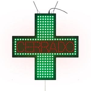 48x48cm <span class=keywords><strong>Led</strong></span> verde farmacia Cross Display interno tavola acrilica ABIERTO CERRADO <span class=keywords><strong>LED</strong></span> aperto segno di chiusura per spagna - Product Image 2