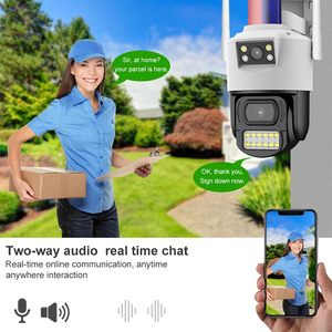 Cámara de Seguridad <span class=keywords><strong>4G</strong></span> con SIM, Exterior, 4MP, Doble Lente, 360 Grados, PTZ, Inalámbrica, WiFi, CCTV con Audio Bidireccional para el Hogar - Product Image 5