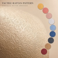 Papier nacré gaufré à rayures en rotin haut de gamme, plusieurs couleurs, pour couvercles de boîtes cadeaux, étiquettes suspendues et projets d'art sur papier
