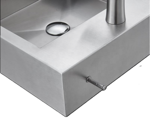 ห้างสรรพสินค้าบาร์สถานที่สาธารณะโรงเรียนสำหรับล้างโต๊ะ304อ่างล้างหน้าสแตนเลสมุมฉาก - Product Image 4