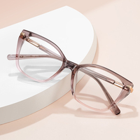 MS 991508 Lunettes anti-lumière bleue confortables pour enfants, monture œil de chat en TR, branches en métal souple