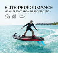 JetFly 09GT Jetboard à grande vitesse 64 km/h 110CC en fibre de carbone, alimenté par du gaz essence, moteur pour sports nautiques, modèle Jetboard