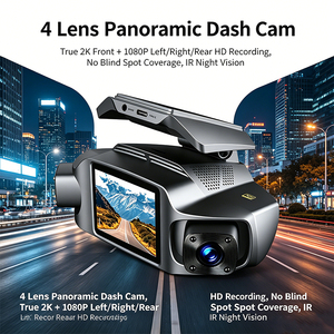 VIEVGUARB GT810 <span class=keywords><strong>Dashcam</strong></span> 360 graden parkeermonitor lusopname nachtzicht G-sensor app-besturing 2K <span class=keywords><strong>GPS</strong></span> 4-kanaals WiFi 6 - Product Image 3