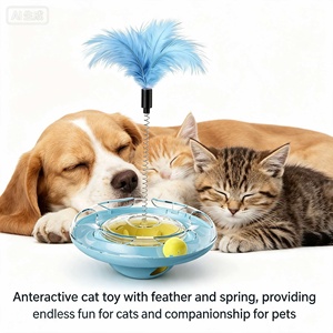 Juguete Interactivo para Gatos, Diseño Clásico de Dibujos Animados en TPR y Plástico, Dispensador de Golosinas de Color Sólido para Diversión en el Tiempo de Juego - Product Image 3