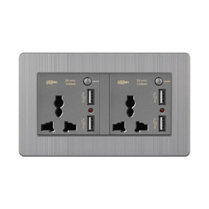 Servicio de estampado personalizado piezas latón titanio aluminio interruptores de pared en blanco Placa de cubierta de acero inoxidable placa de pared - Product Image 5