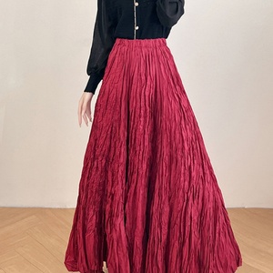 กระโปรงพลีททรงเอ 720 องศา แบบยาวพิเศษ ทรงไม่สมมาตร ช่วยพรางหุ่นให้ดูเพรียว - Product Image 2